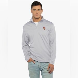 Vansport NCAA mens Collegiate Performance Gray 1/4 Zip Pullover AZ Sun Devils